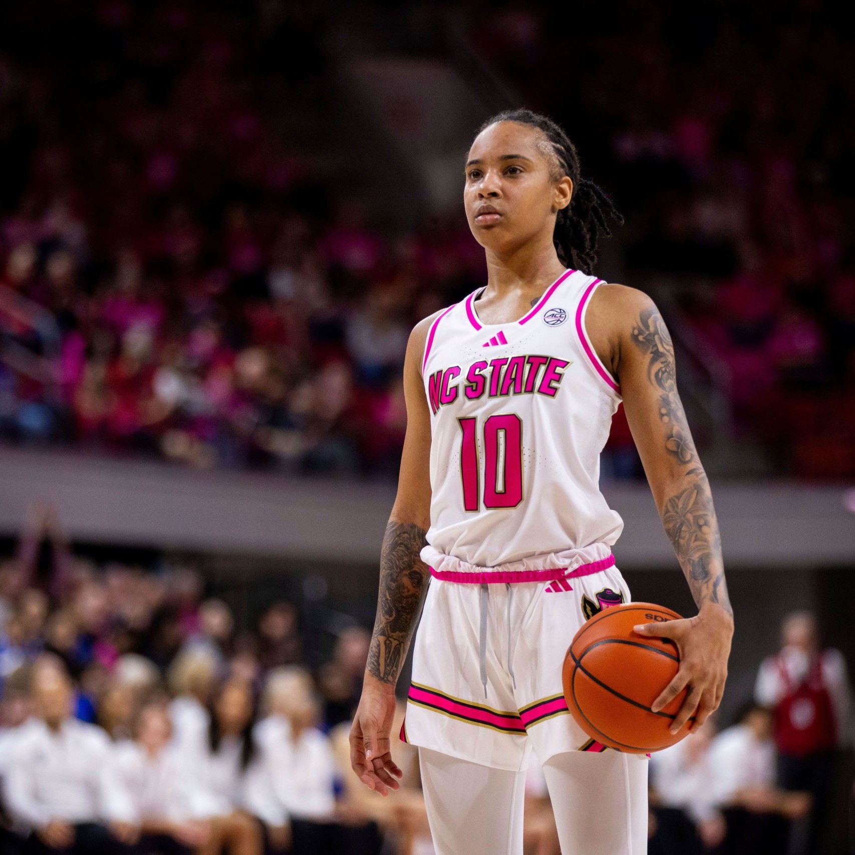Image of female basketball player standi
