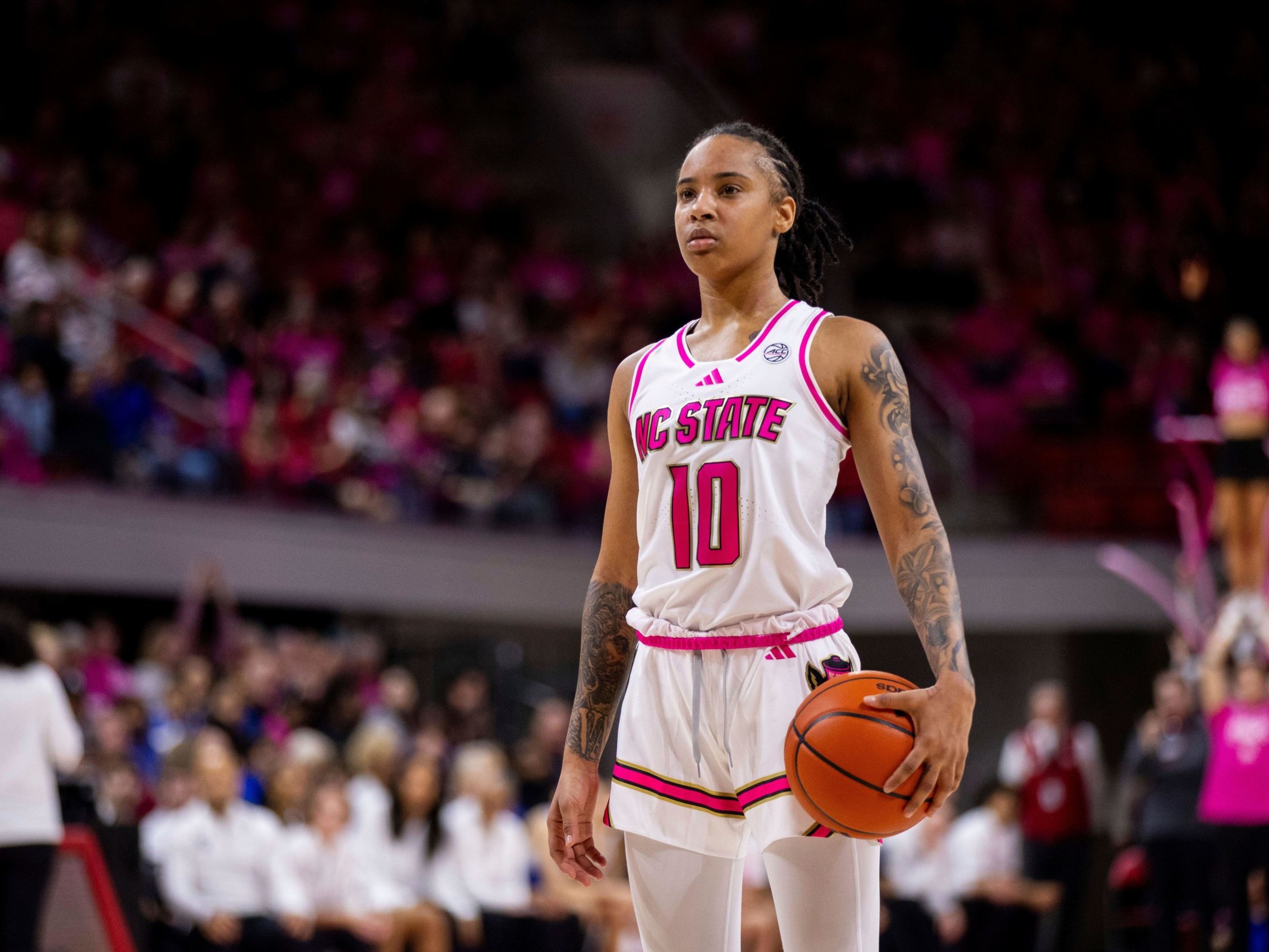 Image of female basketball player standi