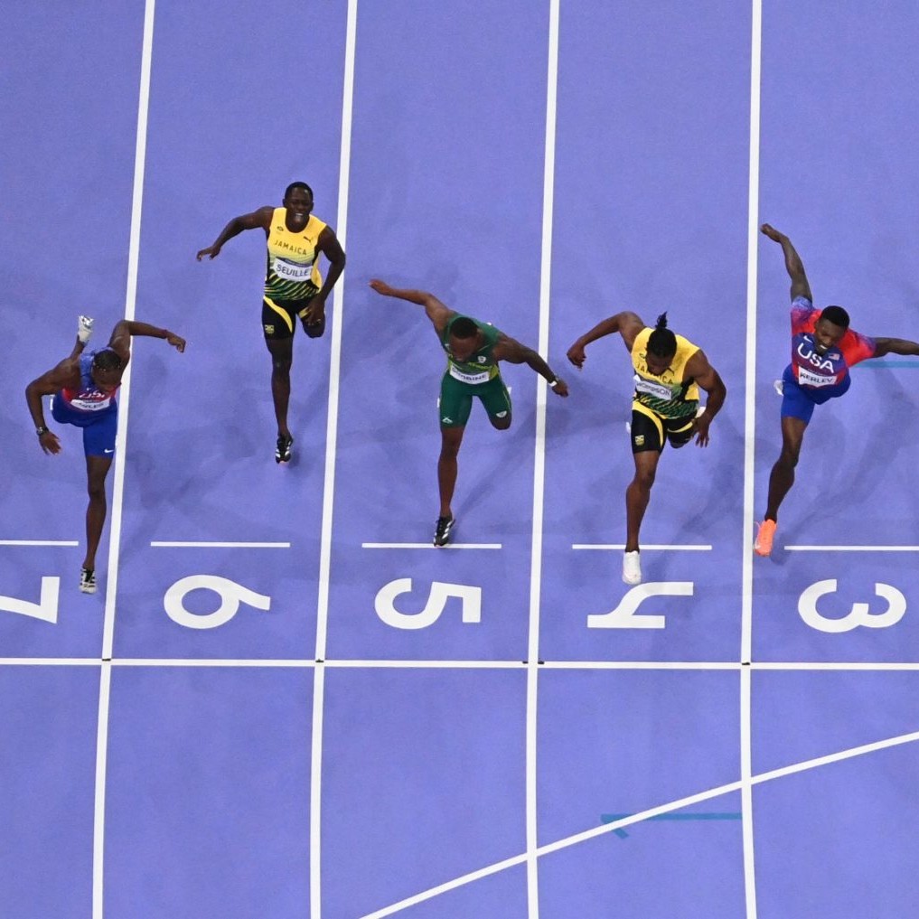 Action shot of sprinters - SportOnSocial 2025