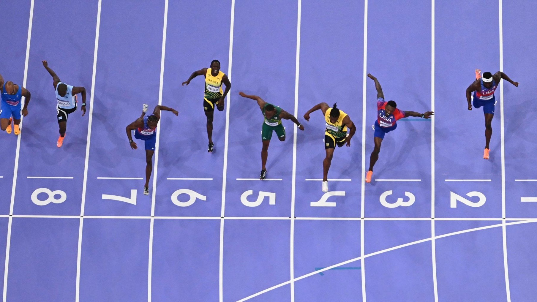 Action shot of sprinters - SportOnSocial 2025