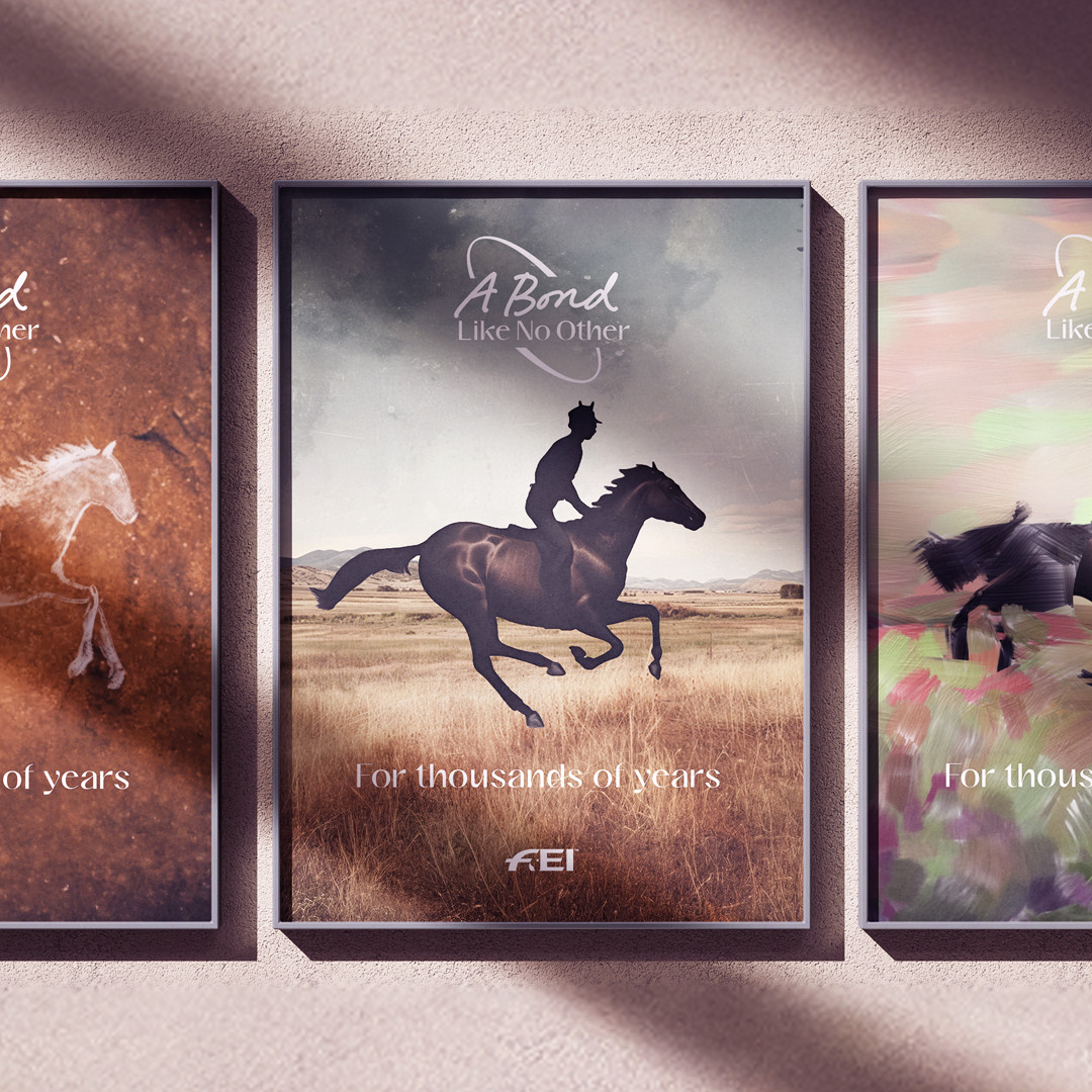 Three A Bond Like No Other photo frames with three different poster designs
