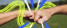 Power of respect graphic of a first bump