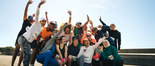 Picture of group of runners taking a selfie