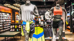 Running store showing merchandise