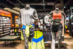 Running store showing merchandise