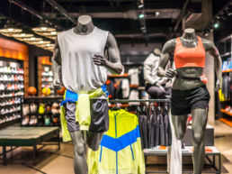 Running store showing merchandise