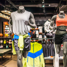 Running store showing merchandise