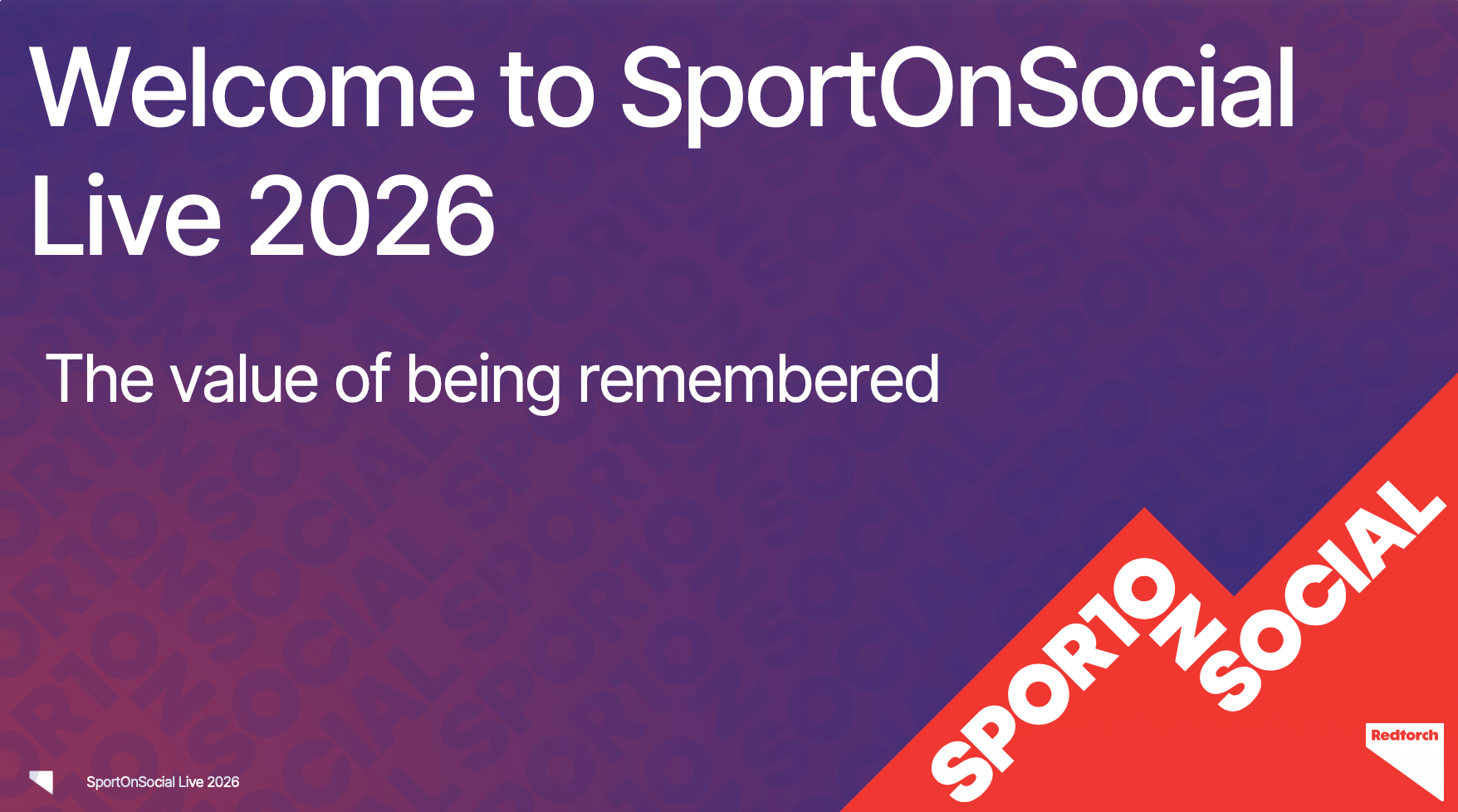 Jonny Murch - SportOnSocial Live Welcome